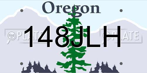 148JLH Oregon License Plate
