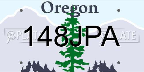 148JPA Oregon License Plate