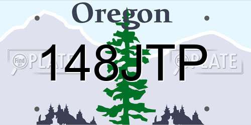 148JTP Oregon License Plate