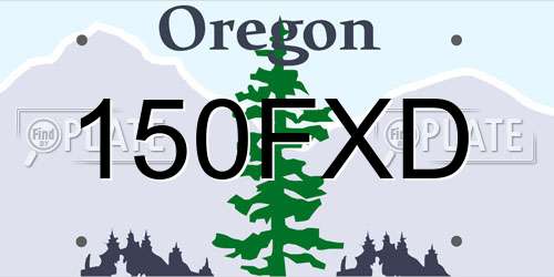 150FXD Oregon License Plate