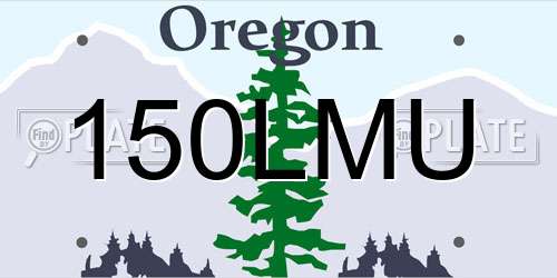 150LMU Oregon License Plate