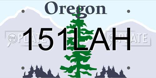 151LAH Oregon License Plate