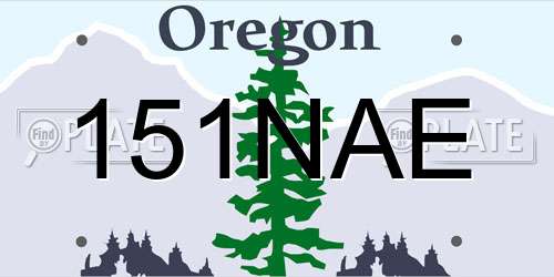 151NAE Oregon License Plate