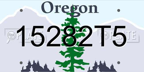 15282T5 Oregon License Plate