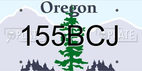155BCJ Oregon License Plate