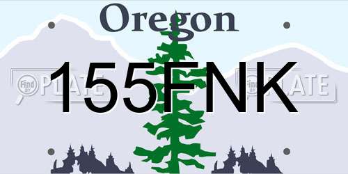 155FNK Oregon License Plate
