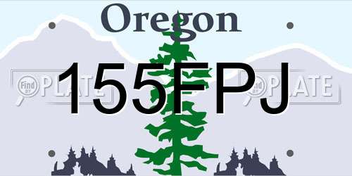 155FPJ Oregon License Plate