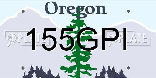 155GPI Oregon License Plate