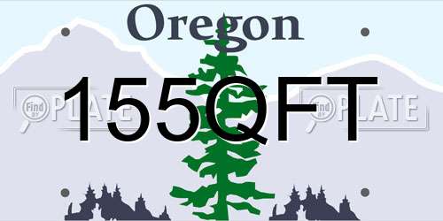 155QFT Oregon License Plate