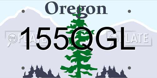 155QGL Oregon License Plate