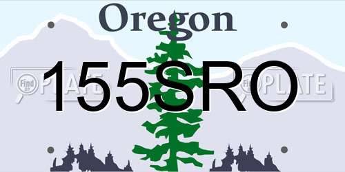 155SRO Oregon License Plate