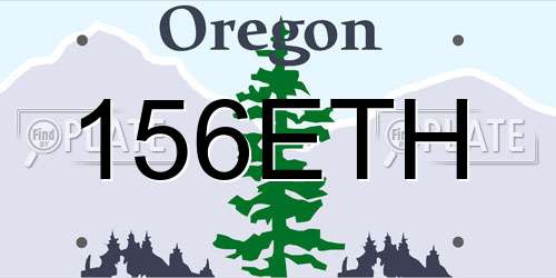 156ETH Oregon License Plate