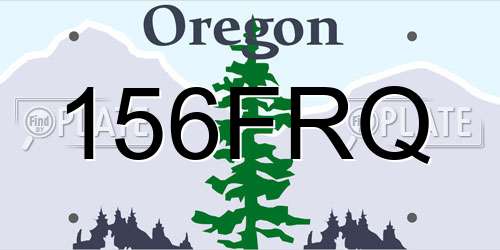 156FRQ Oregon License Plate