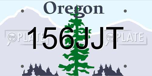 156JJT Oregon License Plate