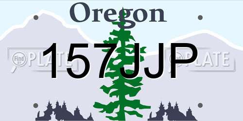 157JJP Oregon License Plate