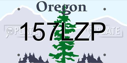 157LZP Oregon License Plate