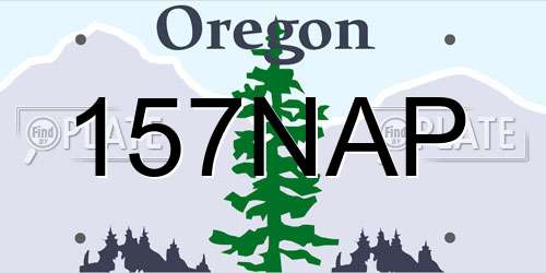 157NAP Oregon License Plate