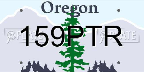 159PTR Oregon License Plate