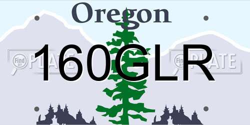 160GLR Oregon License Plate