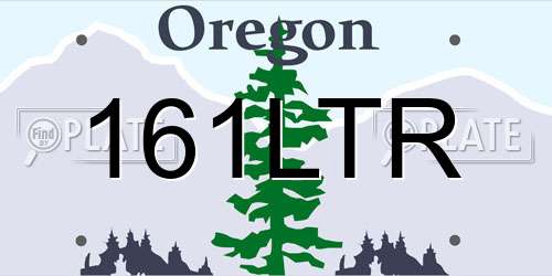 161LTR Oregon License Plate