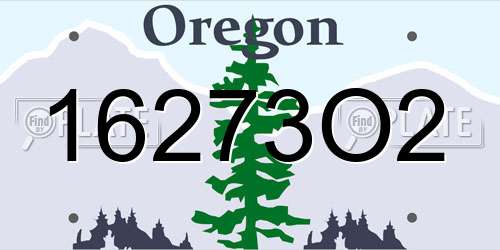 16273O2 Oregon License Plate