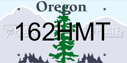 162HMT Oregon License Plate