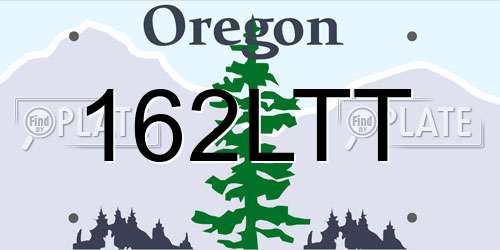 162LTT Oregon License Plate