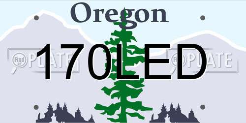 170LED Oregon License Plate