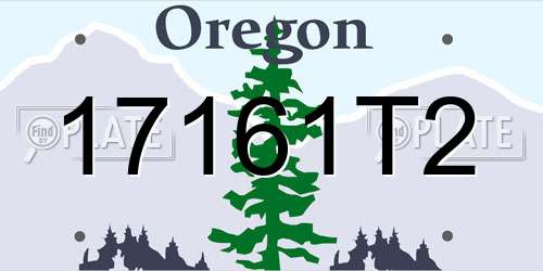 17161T2 Oregon License Plate