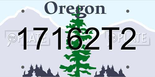 17162T2 Oregon License Plate