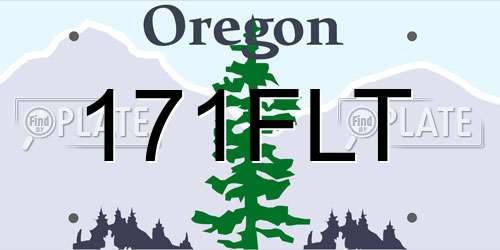 171FLT Oregon License Plate