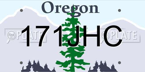 171JHC Oregon License Plate