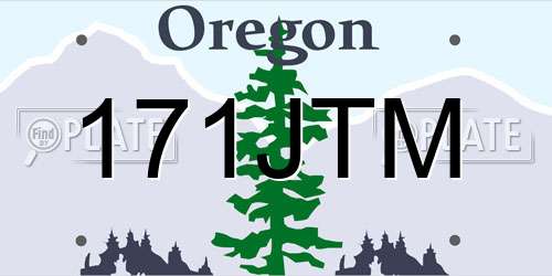 171JTM Oregon License Plate