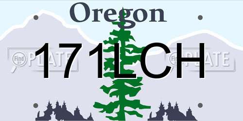171LCH Oregon License Plate