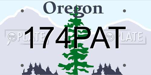 174PAT Oregon License Plate