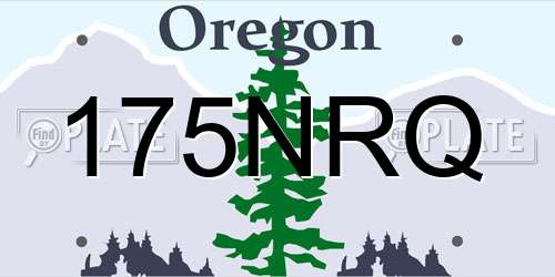 175NRQ Oregon License Plate