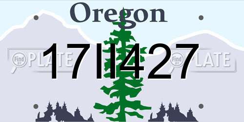 17II427 Oregon License Plate