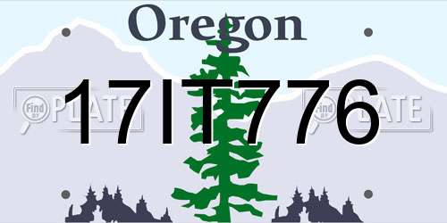 17IT776 Oregon License Plate
