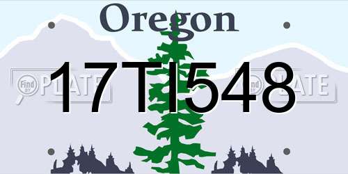 17TI548 Oregon License Plate