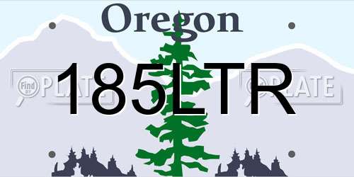 185LTR Oregon License Plate