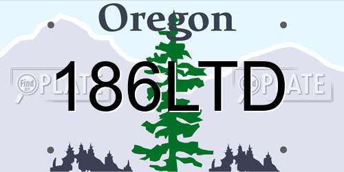 186LTD Oregon License Plate