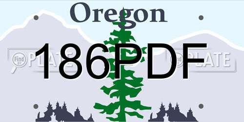 186PDF Oregon License Plate