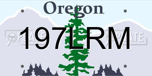 197LRM Oregon License Plate