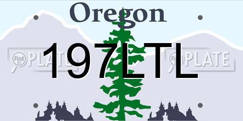 197LTL Oregon License Plate