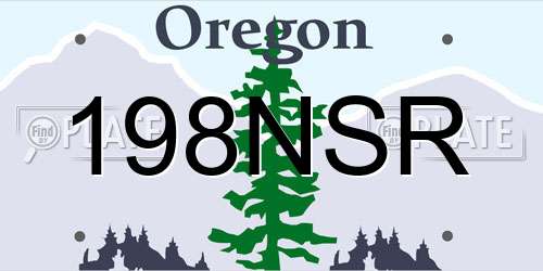 198NSR Oregon License Plate