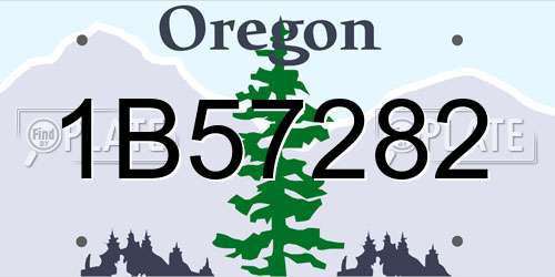 1B57282 Oregon License Plate