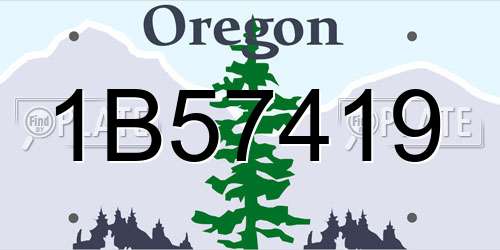 1B57419 Oregon License Plate