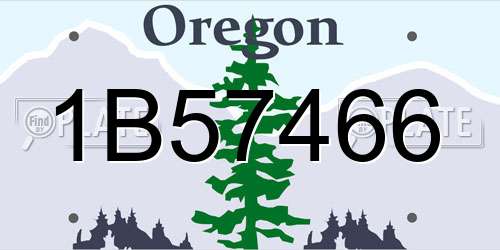 1B57466 Oregon License Plate