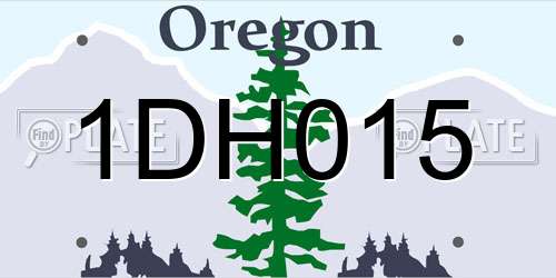 1DH015 Oregon License Plate