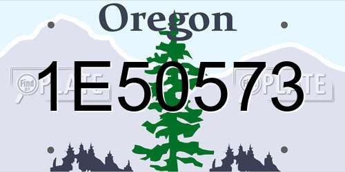 1E50573 Oregon License Plate